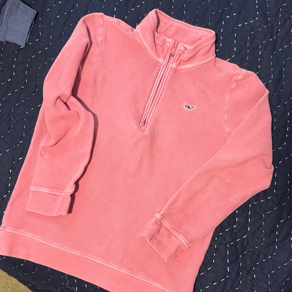 Vineyard Vines boys Saltwater Pink Pullover